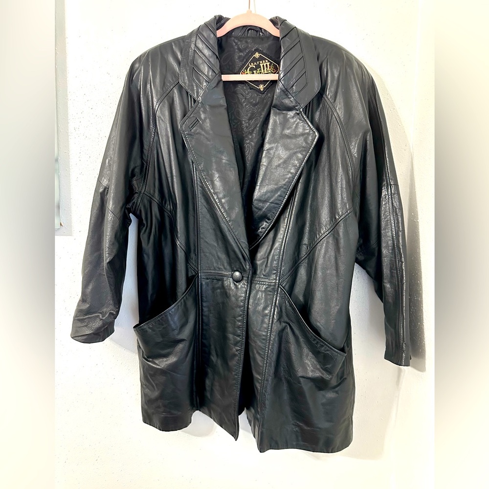 G-III LEATHER JACKET L/XL